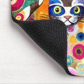 Cool Katzen Abstrakt Mousepad (Ecke)