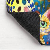 Cool Katzen Abstrakt Mousepad (Ecke)