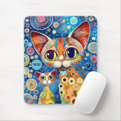 Cool Katzen Abstrakt Mousepad (Mit Mouse)