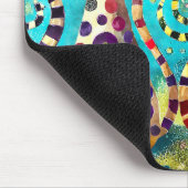 Cool Katzen Abstrakt Mousepad (Ecke)