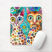 Cool Katzen Abstrakt Mousepad (Mit Mouse)
