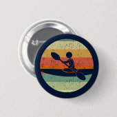 Cool Kayak Sunset Button (Vorne & Hinten)