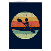 Cool Kayak Sunset Kayaking Card (Vorne)