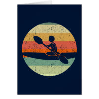 Cool Kayak Sunset Kayaking Card