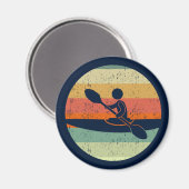 Cool Kayak Sunset Magnet (Vorderseite/Rückseite)