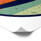 Cool Kayak Sunset Poster (Ecke)