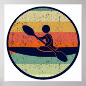 Cool Kayak Sunset Poster (Vorne)