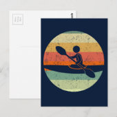 Cool Kayak Sunset Postkarte (Vorne/Hinten)