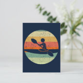 Cool Kayak Sunset Postkarte (Stehend Vorderseite)