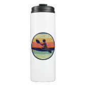 Cool Kayak Sunset Thermosbecher (Vorderseite)