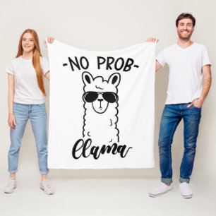 Cool kein Prob Lama Fleecedecke
