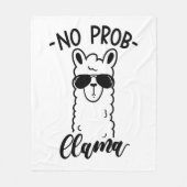 Cool kein Prob Lama Fleecedecke (Vorderseite)