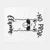 Cool kein Prob Lama Fleecedecke (Vorderseite (Horizontal))