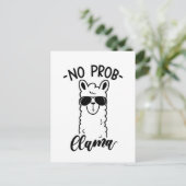 Cool kein Prob Lama Postkarte (Stehend Vorderseite)
