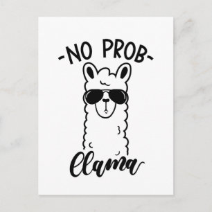 Cool kein Prob Lama Postkarte