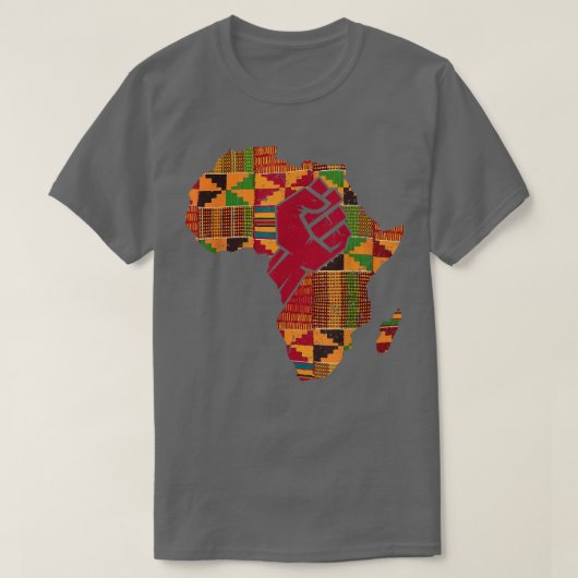 Cool Kente Cloud Art Men Afrika Karte T-Shirt (Design vorne)