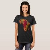 Cool Kente Cloud Art Men Afrika Karte T-Shirt (Vorne ganz)