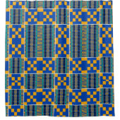 Cool Kente Design Duschvorhang (Vorderseite)