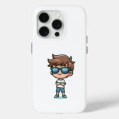 Cool-Kid-Cartoon Case-Mate iPhone Hülle (Rückseite)