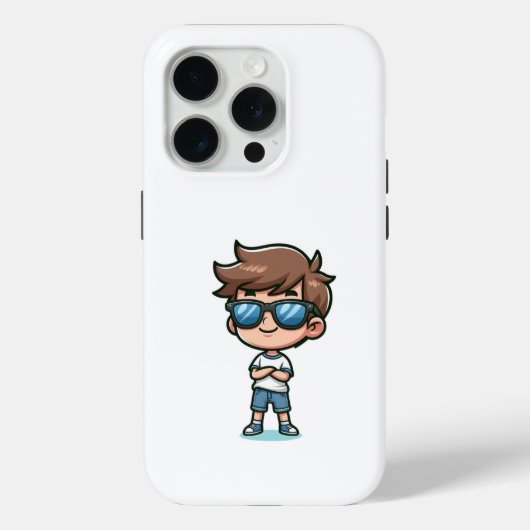 Cool-Kid-Cartoon Case-Mate iPhone Hülle (Rückseite)
