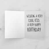 COOL KID KATZGEBURTSTAG KIDS KÜHLKARTEN KARTE (Innenseite)