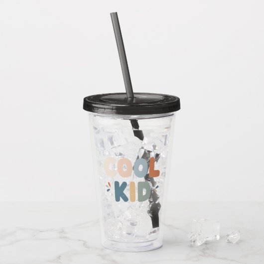 Cool Kid - Trendy Tumbler for All Acryltrinkbecher (Vorderseite Ice)