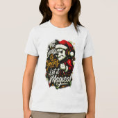 Cool Kids Christmas Edgy Santa Bear DJ Tee (Vorderseite)
