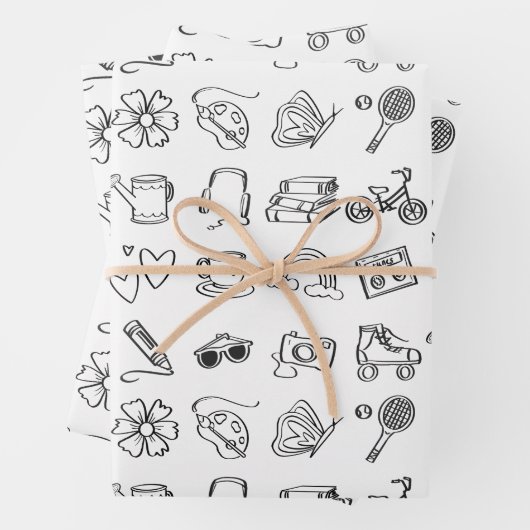 Cool Kids Colour Book Birthday Party Paper Geschenkpapier Set (Beispiel)