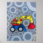 Cool Kids Construction Truck Bagger Digger Poster (Vorne)