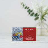 Cool Kids Construction Truck Bagger Digger Visitenkarte (Stehend Vorderseite)