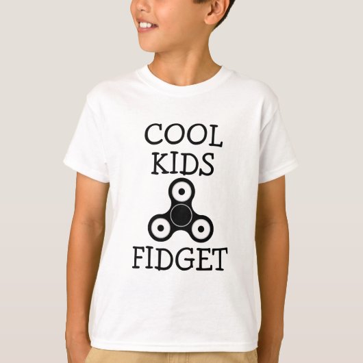 Cool Kids Fidget lustiges Fidget-Spinner Shirt (Vorderseite)