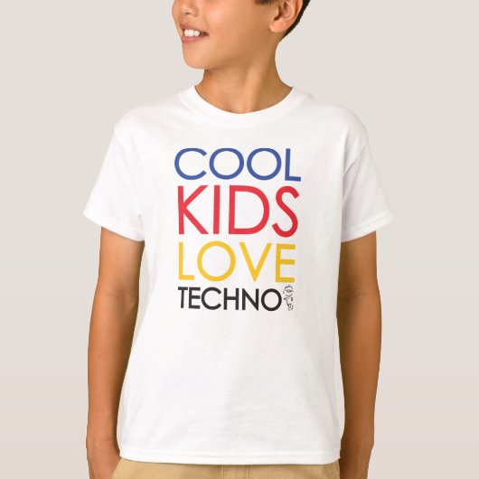 Cool Kids Love Techno Shirt (Vorderseite)