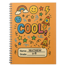Cool-Kids-Notebook - Personalisierter Name und Not