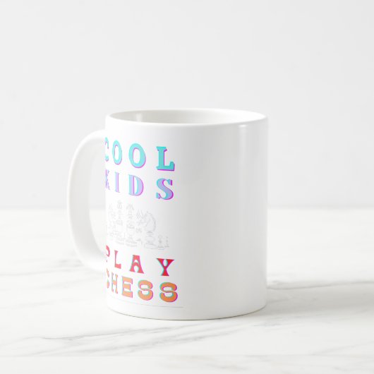 COOL KIDS PLAY CHESS  KAFFEETASSE (Vorderseite Links)