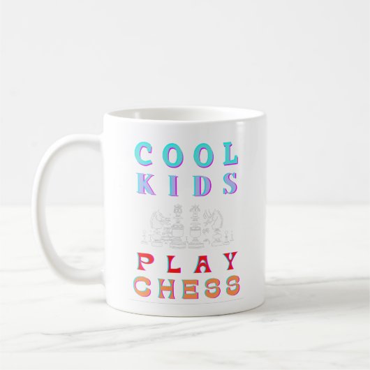 COOL KIDS PLAY CHESS KAFFEETASSE (Links)