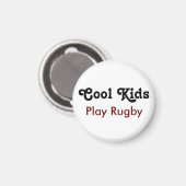 Cool Kids Play Rugby Magnet (Vorderseite/Rückseite)