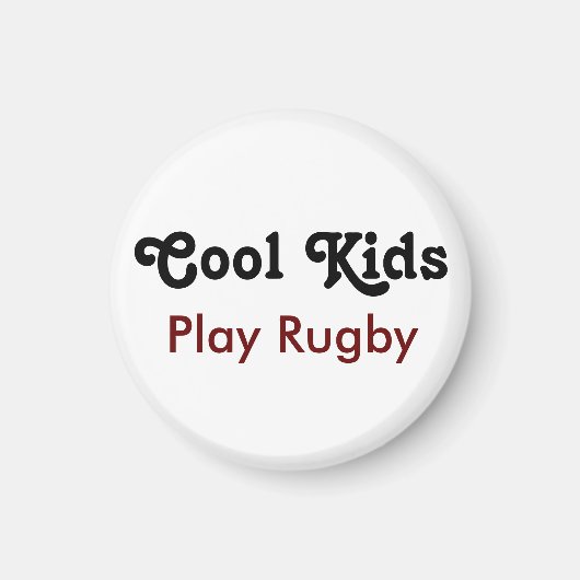 Cool Kids Play Rugby Magnet (Vorne)
