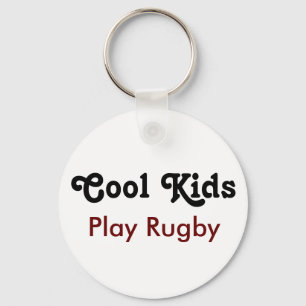 Cool Kids Play Rugby T Shirt Schlüsselanhänger
