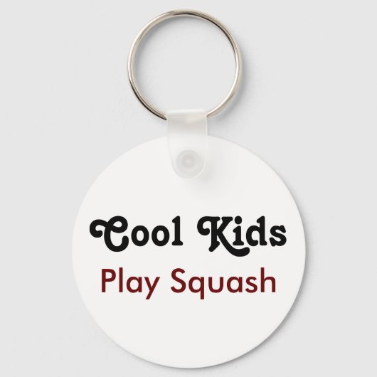 Cool Kids Play Squash Schlüsselanhänger (Vorderseite)
