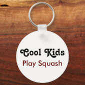 Cool Kids Play Squash Schlüsselanhänger (Vorderseite)