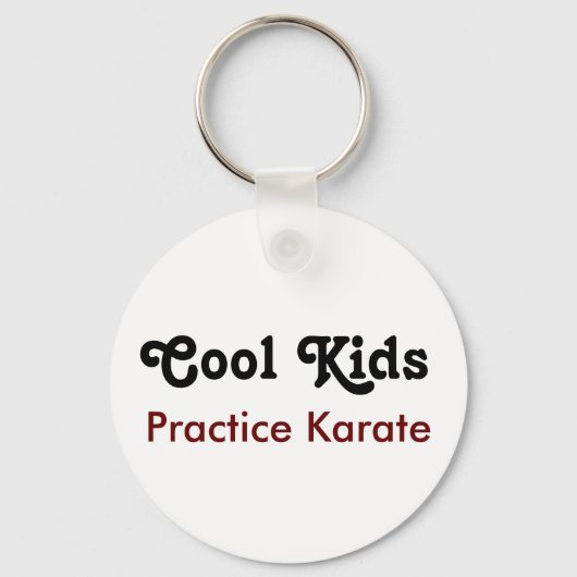 Cool Kids Practice Karate Schlüsselanhänger (Vorderseite)