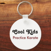 Cool Kids Practice Karate Schlüsselanhänger (Vorderseite)