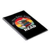 Cool Kids Read Book Reader Funny Bookworm Notizblock (Rechte Seite)