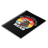 Cool Kids Read Book Reader Funny Bookworm Notizblock (Linke Seite)