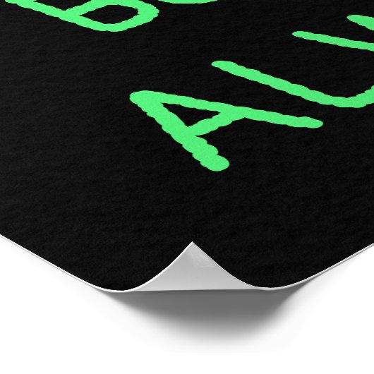 Cool Kindess Floral Poster (Ecke)