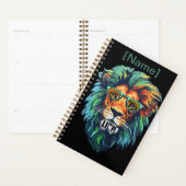 Cool King – Colorful Lion with Shades Design Planer (Anzeige)