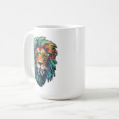 Cool King – Farbiger Löwe mit Sonnenbrille DesignM Kaffeetasse (Vorderseite Links)