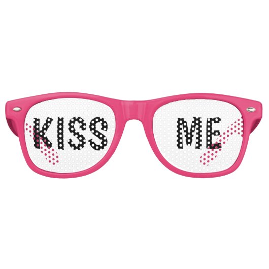 COOL! 😎 Kiss Me Sonnenbrille - Fun Party oder Fes (Vorderseite)