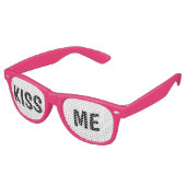 COOL! 😎 Kiss Me Sonnenbrille - Fun Party oder Fes (Schrägansicht)