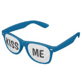 COOL! 😎 Kiss Me Sonnenbrille - Fun Party oder Fes (Schrägansicht)